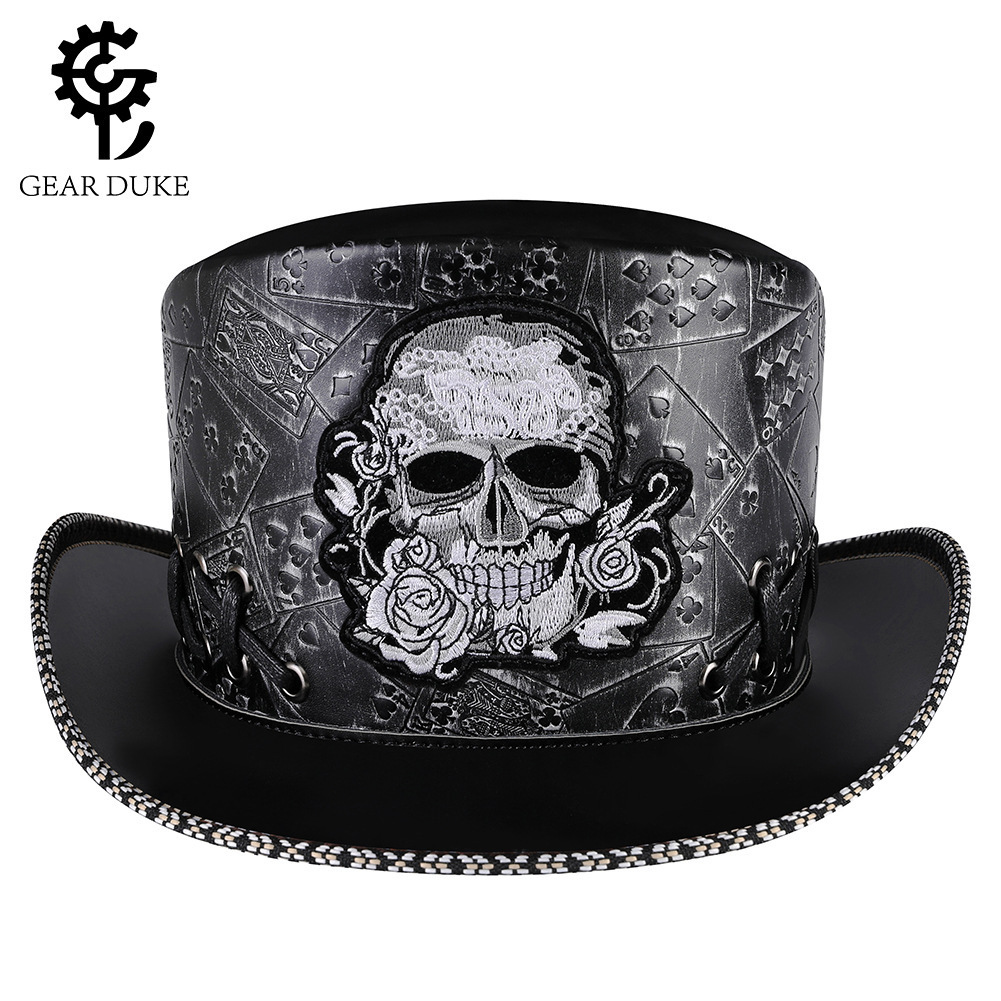 Amazon O'Malco Punk's new Halloween Skull Embroidered Dome Hat party hat.
