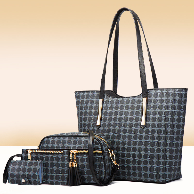 "Full bag, 2024 new fashion, four packs of a mother's bag, one-shoulder handbag, and handbags."