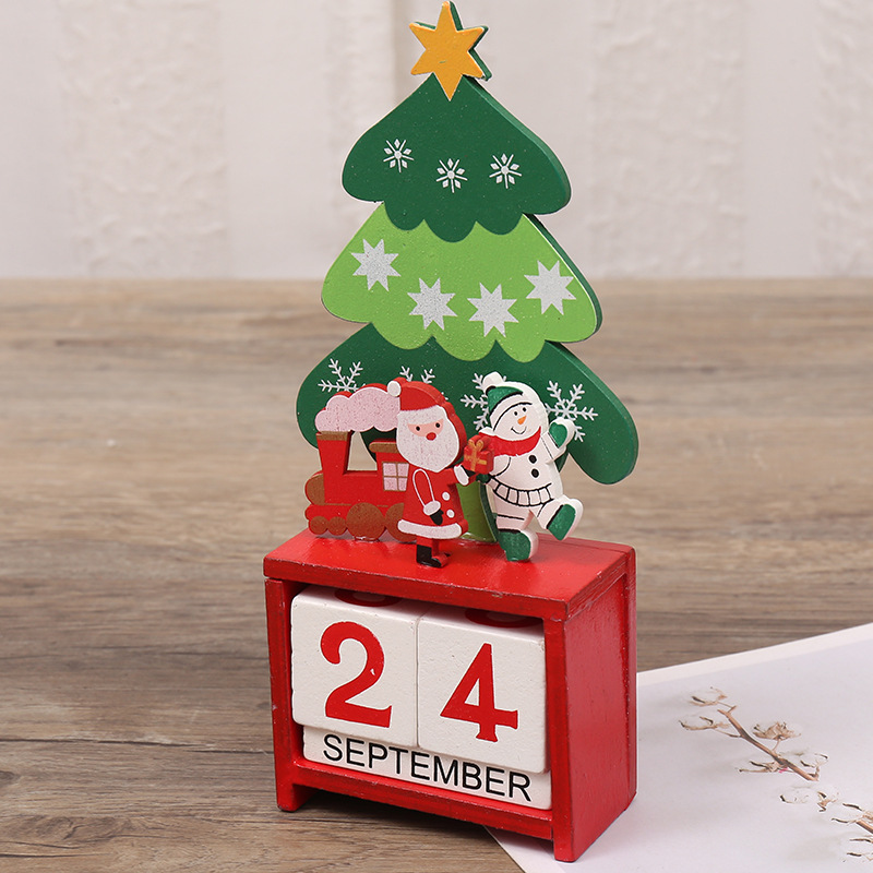 A small mini-wood date for Christmas creative gift calendar decorations