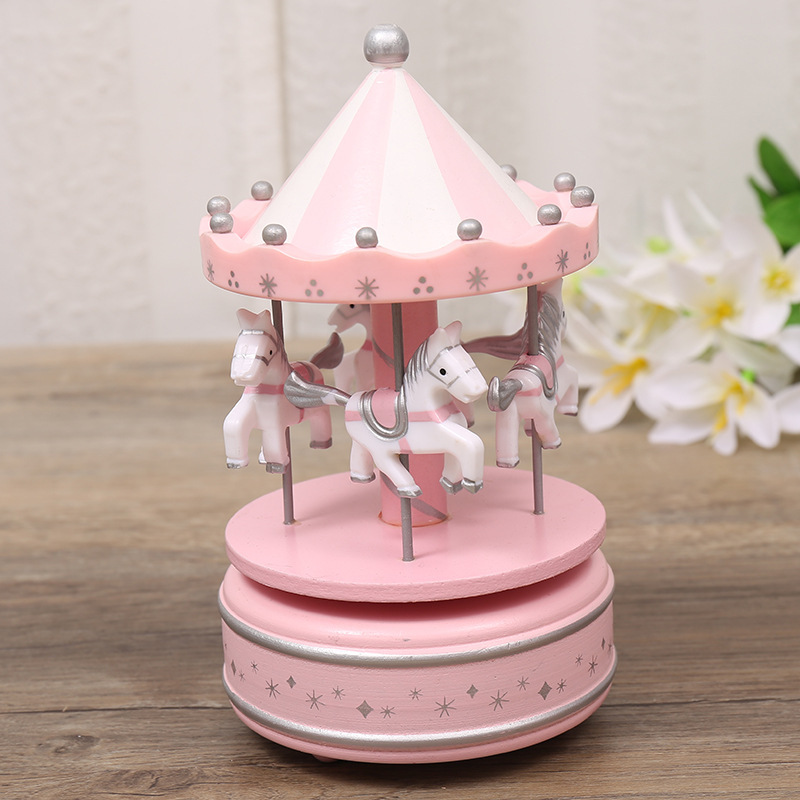 Ideas birthdays, carousel music box decorations, cakes, wooden music box troupe presents.