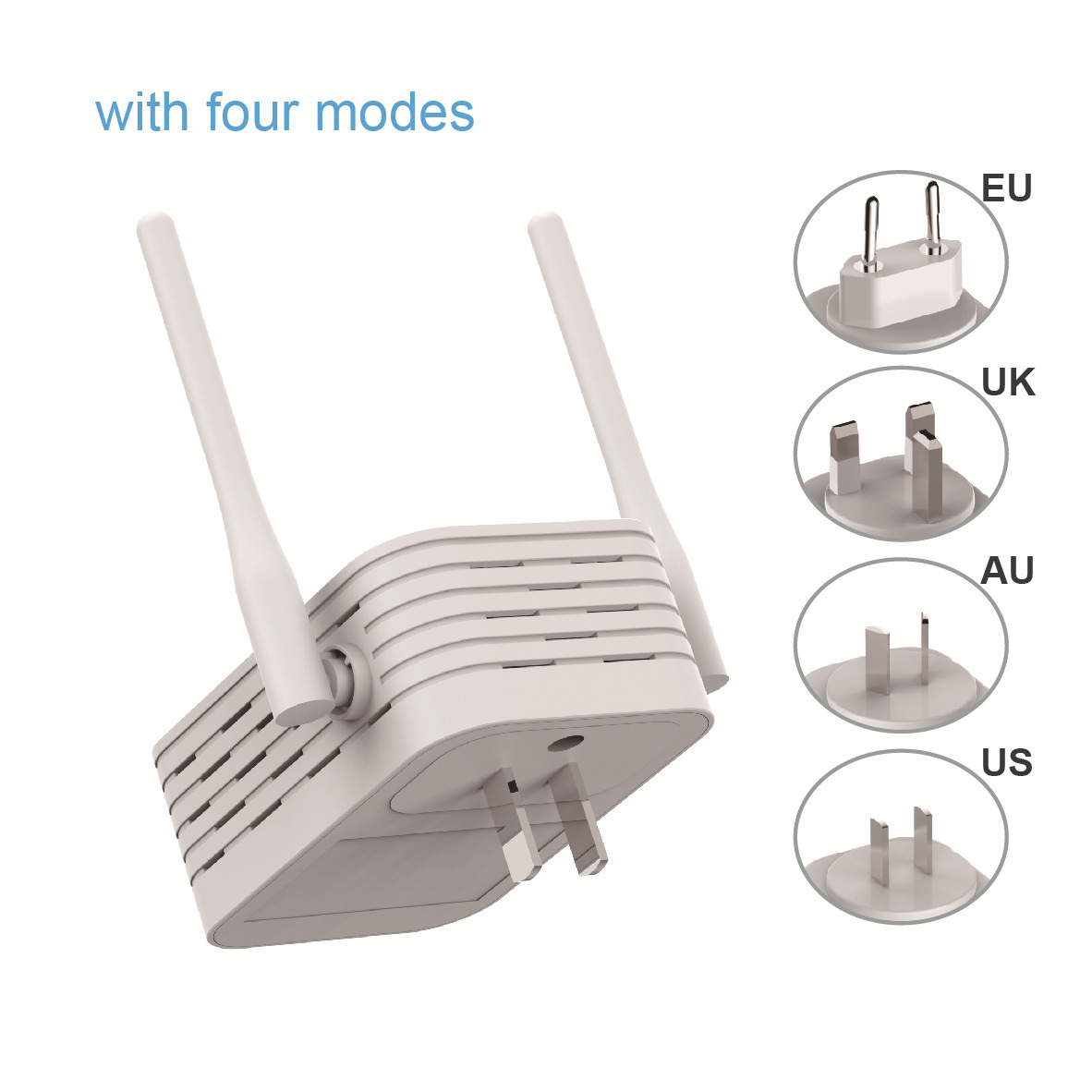 2021 new double antenna repeater wirelesswifi signal amplifier through wall router 4 antenna factory