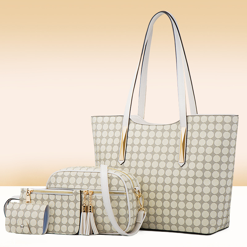 "Full bag, 2024 new fashion, four packs of a mother's bag, one-shoulder handbag, and handbags."