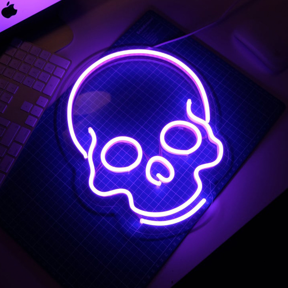 "Hallow Neon Skull hình bóng ma"