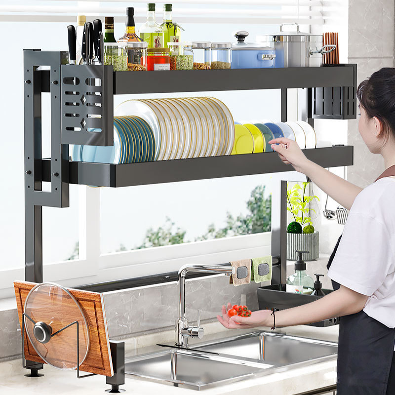 Nhà bếp rửa mặt bằng vải dầu cho tủ rửa chén nhiều tầng