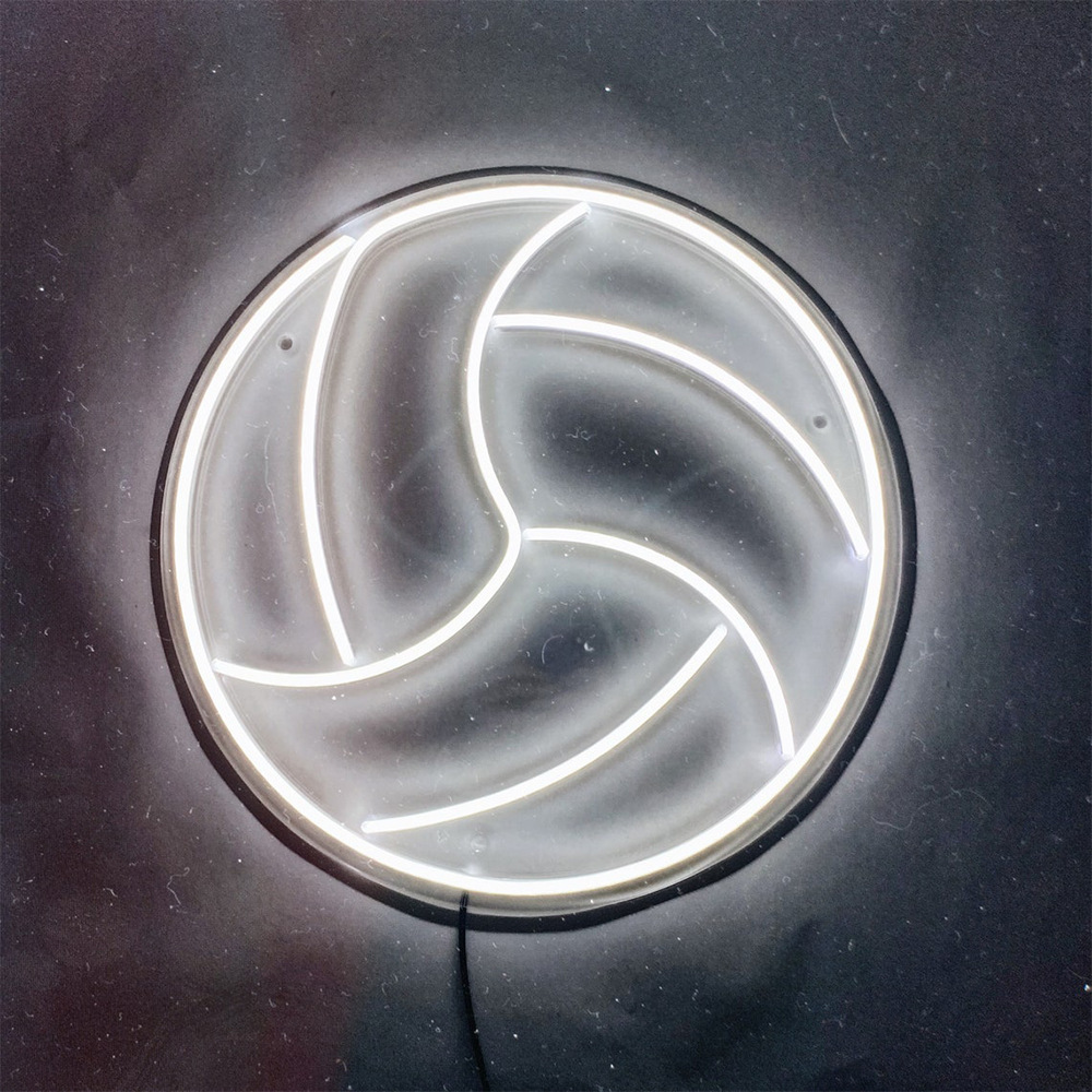Ied Neon Volleyball Light Club, máy gia tốc, sáng tạo, hàng chéo.