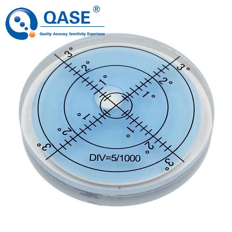 HACCURY迷你小型全玻璃万向水平仪水平泡水平珠尺寸60x10