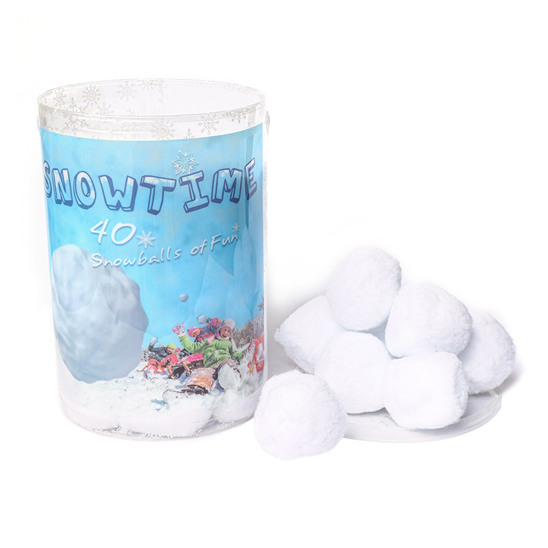 Christmas party decorations, 40 white Christmas snowball suits, indoor snowballs, Christmas toys.