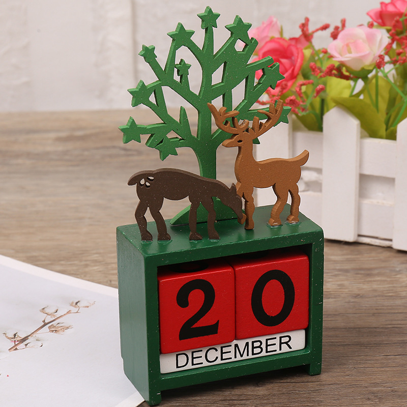 A small mini-wood date for Christmas creative gift calendar decorations