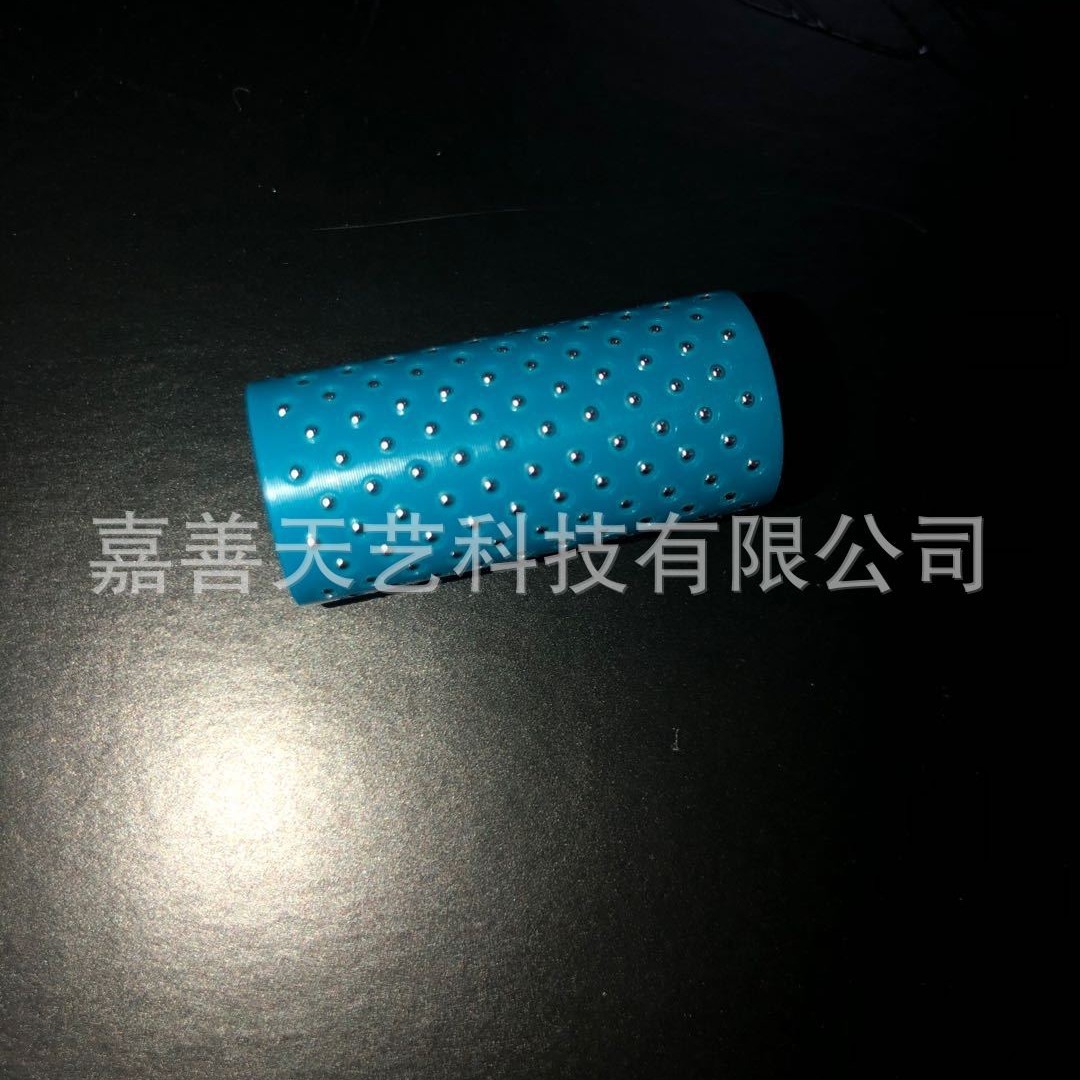 Mimi đặc biệt 2mm chất dẻo xanh, chuông trượt, bóng thép, đường thẳng.