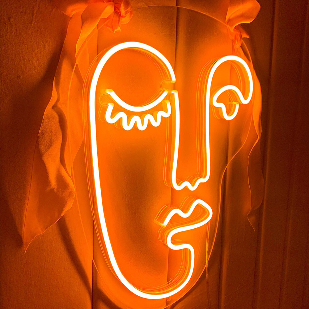 ♪ Bức tường nền dưới ánh đèn diy Neon