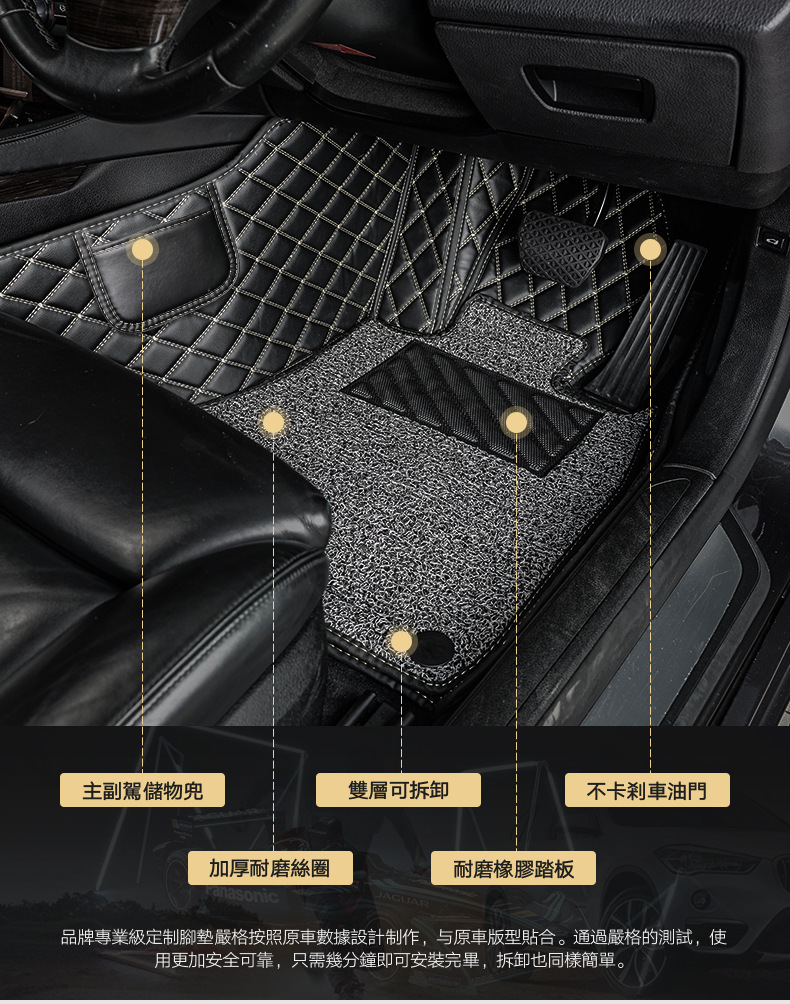 Car mats for the cross-border platform for the taunting of Lei Liang Jia-mi right rudders by Brenda Hlanda.