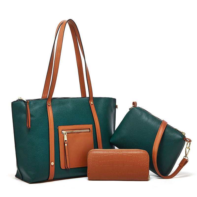 The new 2024, cross-border girl bag is old-fashioned, single-shouldered, mother-skinned.