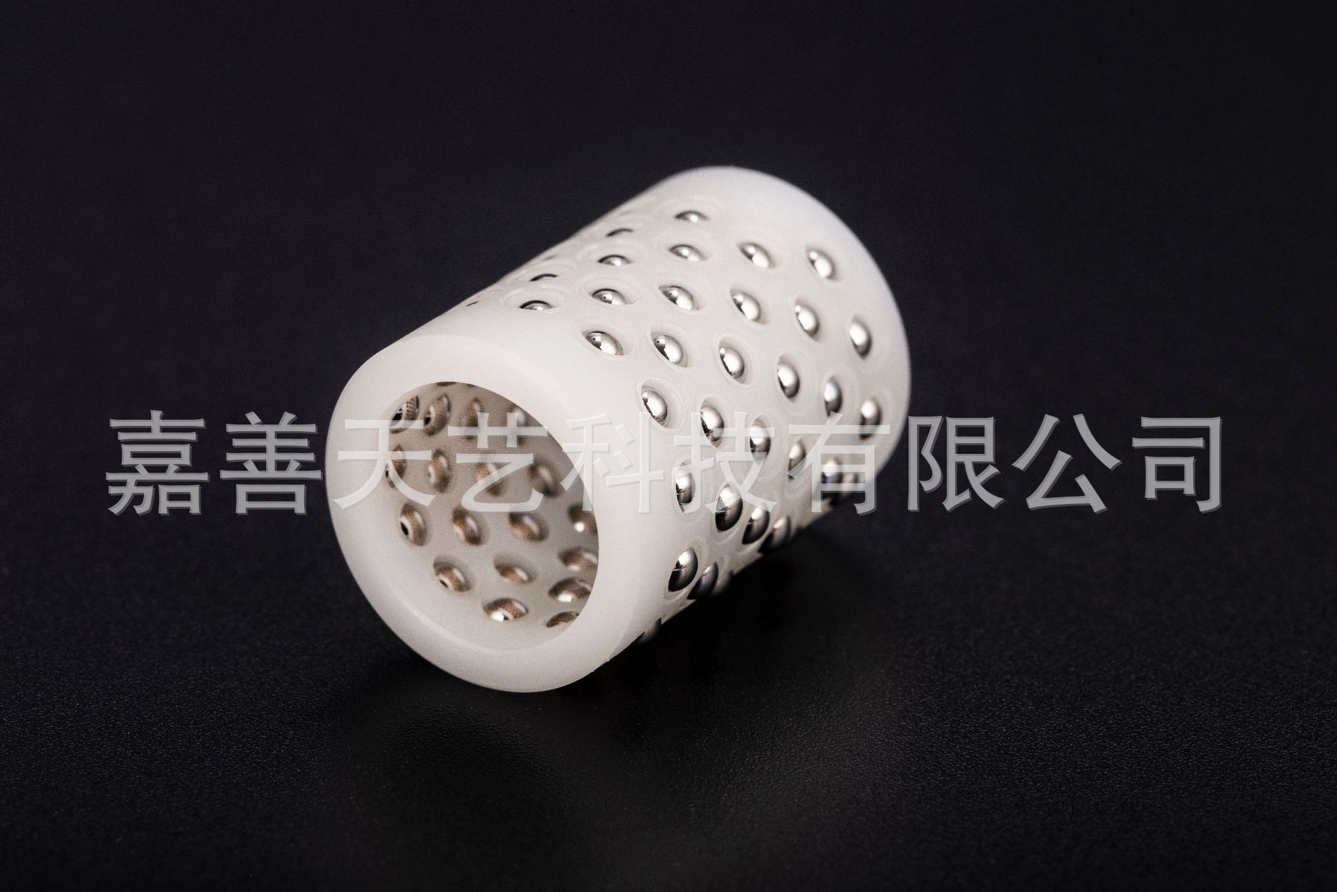 Đường nylon có đường xoắn ốc, bóng thép giữ dây cương, hạt.