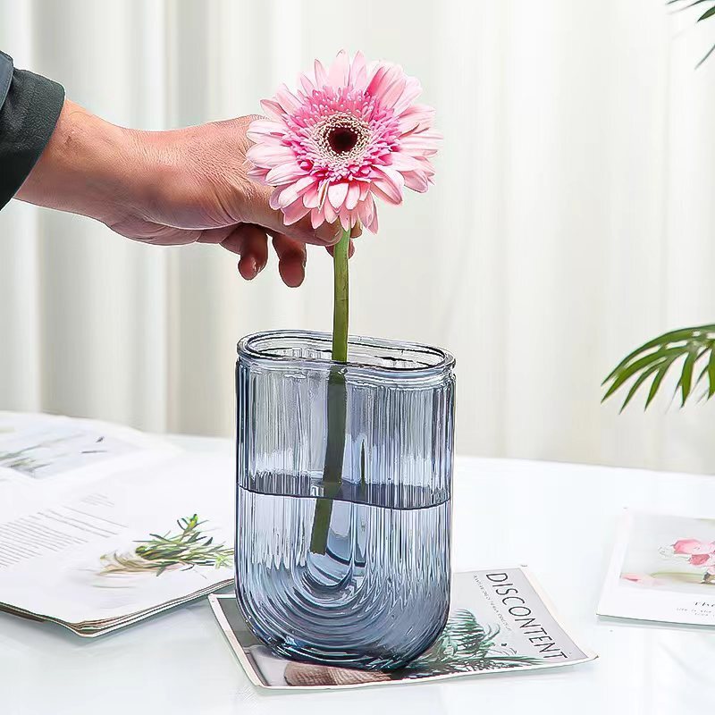 Nước hoa Redinspho cho phòng khách xanh lá cây trang trí, chai thủy tinh trong suốt