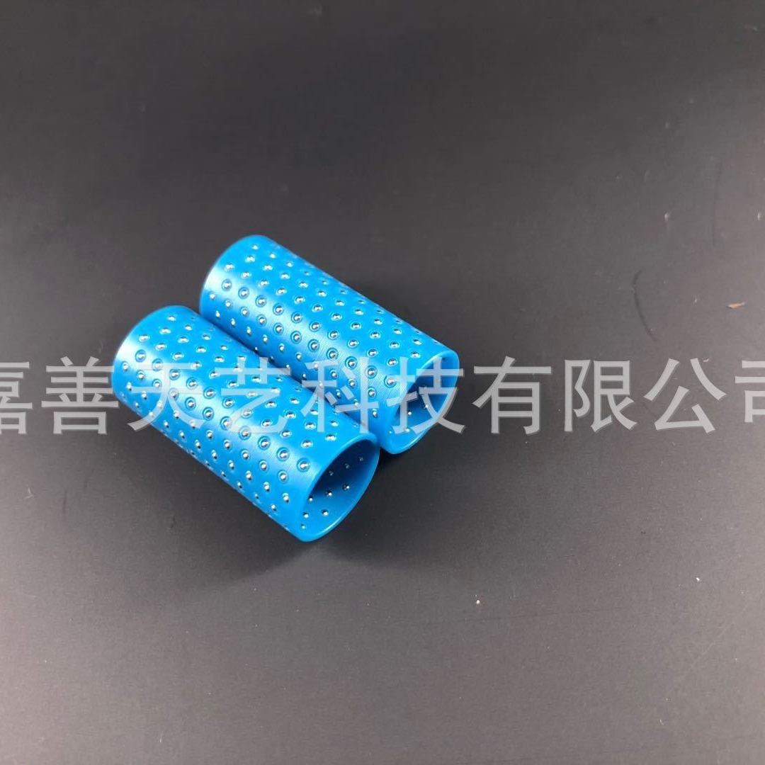 Mimi đặc biệt 2mm chất dẻo xanh, chuông trượt, bóng thép, đường thẳng.