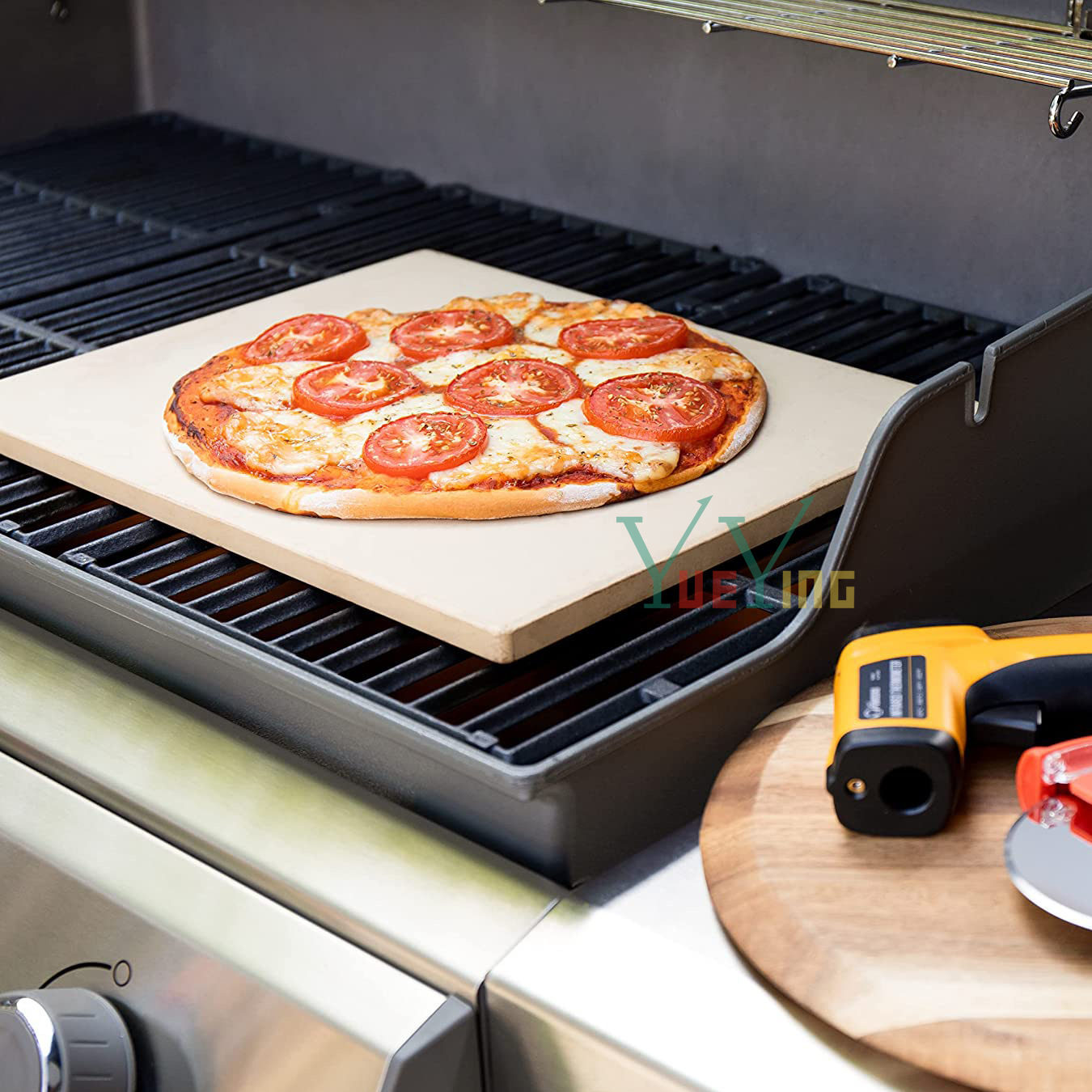 方形披薩烤盤pizza stone商用烤箱烘培石板堇青石比薩燒烤石板