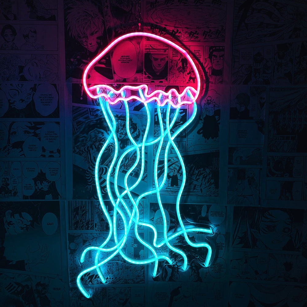 Tùy chỉnh Akreled Neon Maison Lighted Bed Room Trang trí Lighted Ocean Hall cho thương mại nước ngoài