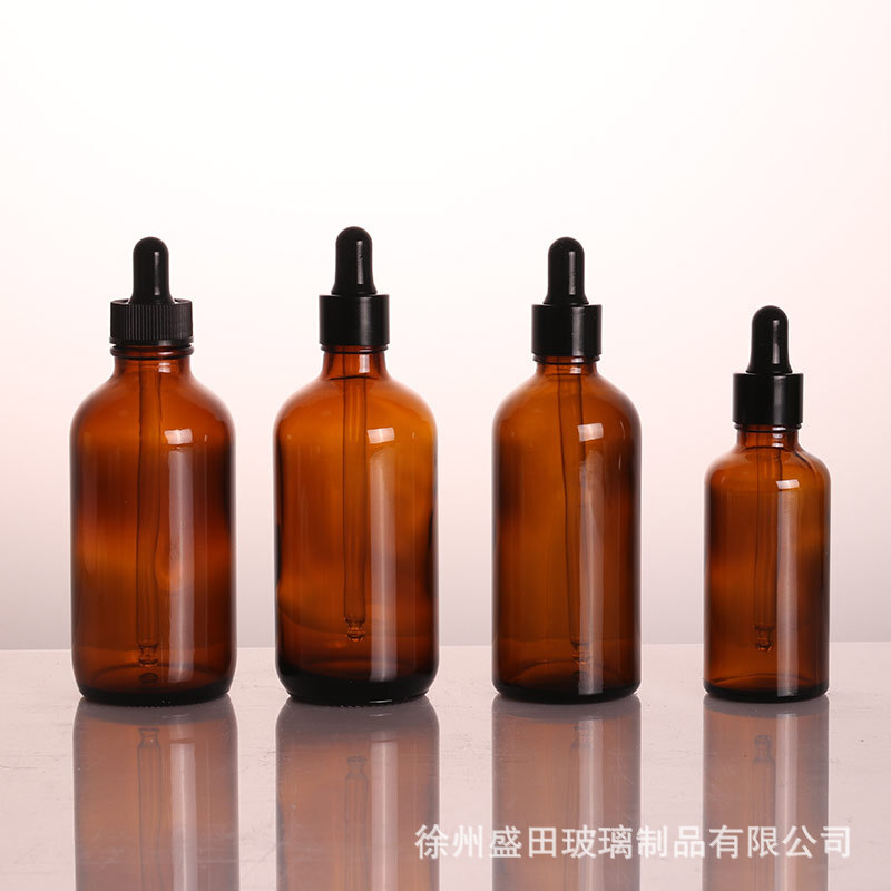 茶色精油瓶30ml膠頭滴管瓶空瓶化妝品分裝樣品滴管瓶批發便攜滴瓶