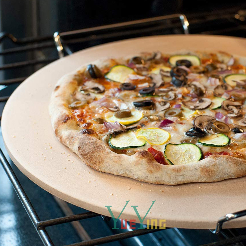 圓形披薩烤石套裝堇青石pizza stone set比薩石板烤箱烘焙石烤盤