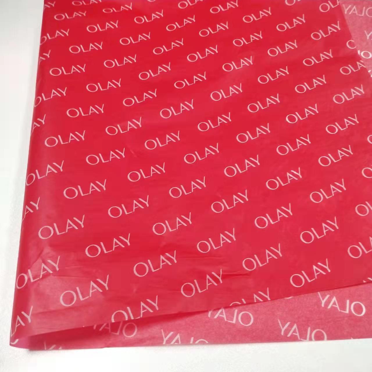 17 grams of red Sydney paper-copyed dress-based flower-proof-packed paper paper and wax polish printing logo