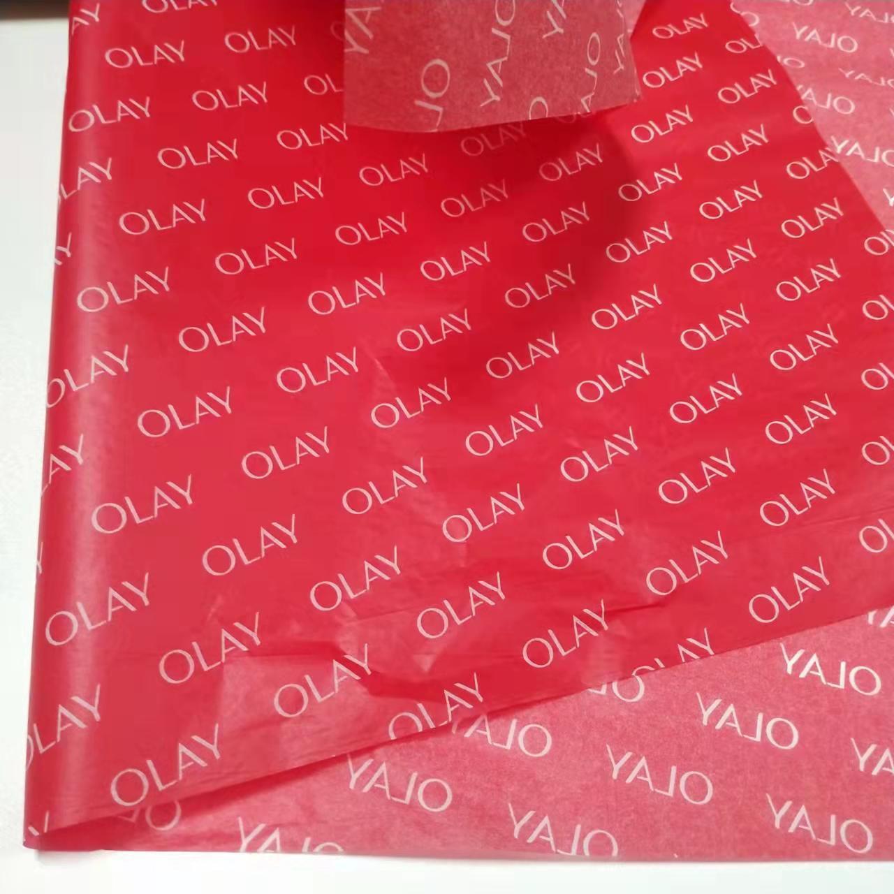 17 grams of red Sydney paper-copyed dress-based flower-proof-packed paper paper and wax polish printing logo