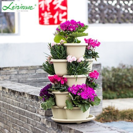 Thực vật thích nghi với giỏ, ban công trồng khay, giỏ nhựa đa dụng, phong tục.