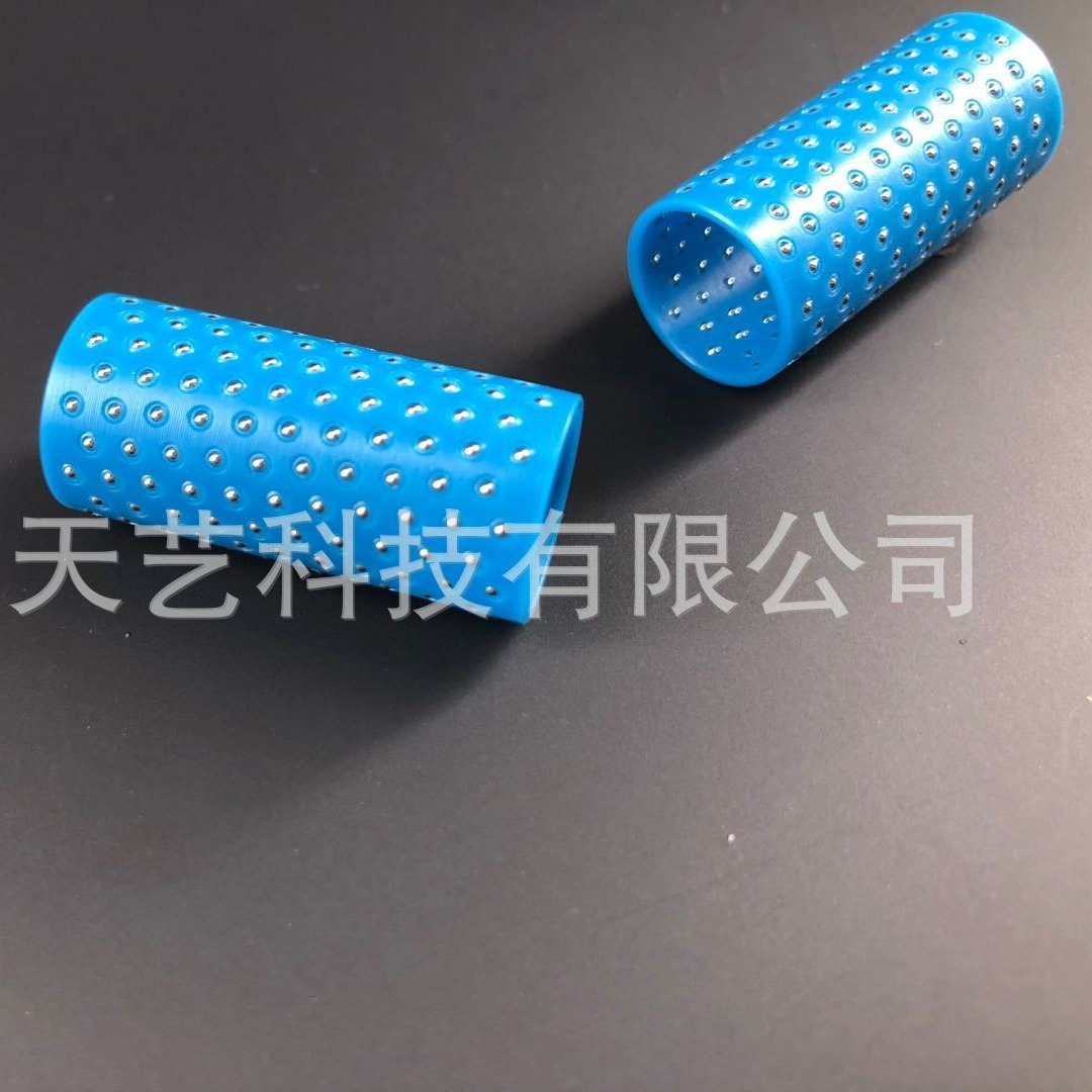 Mimi đặc biệt 2mm chất dẻo xanh, chuông trượt, bóng thép, đường thẳng.