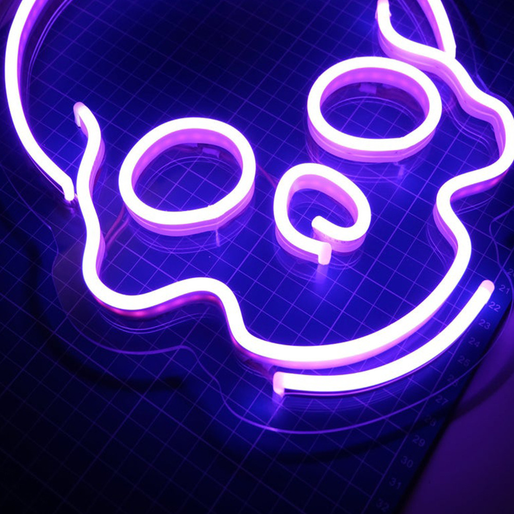 "Hallow Neon Skull hình bóng ma"
