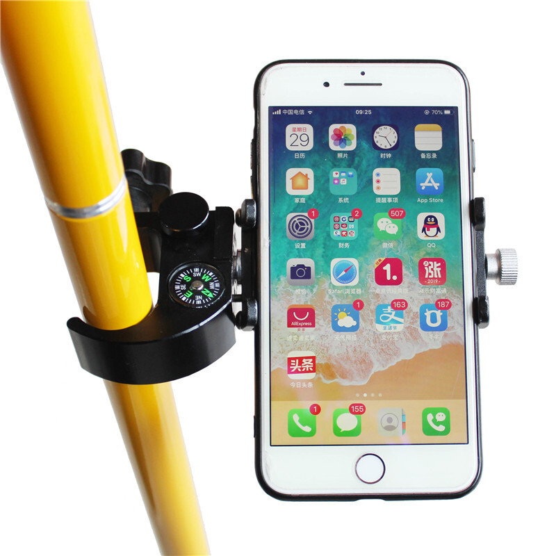 The carbon-fibre handler portable to the middle end cell phone stand is suitable for mapping and measuring cell phone stands