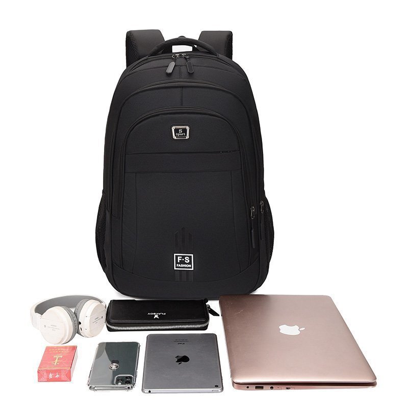 New 2021 tide-recreational double-shouldered usb-charged business backpack, high-capacity business travel computer kit