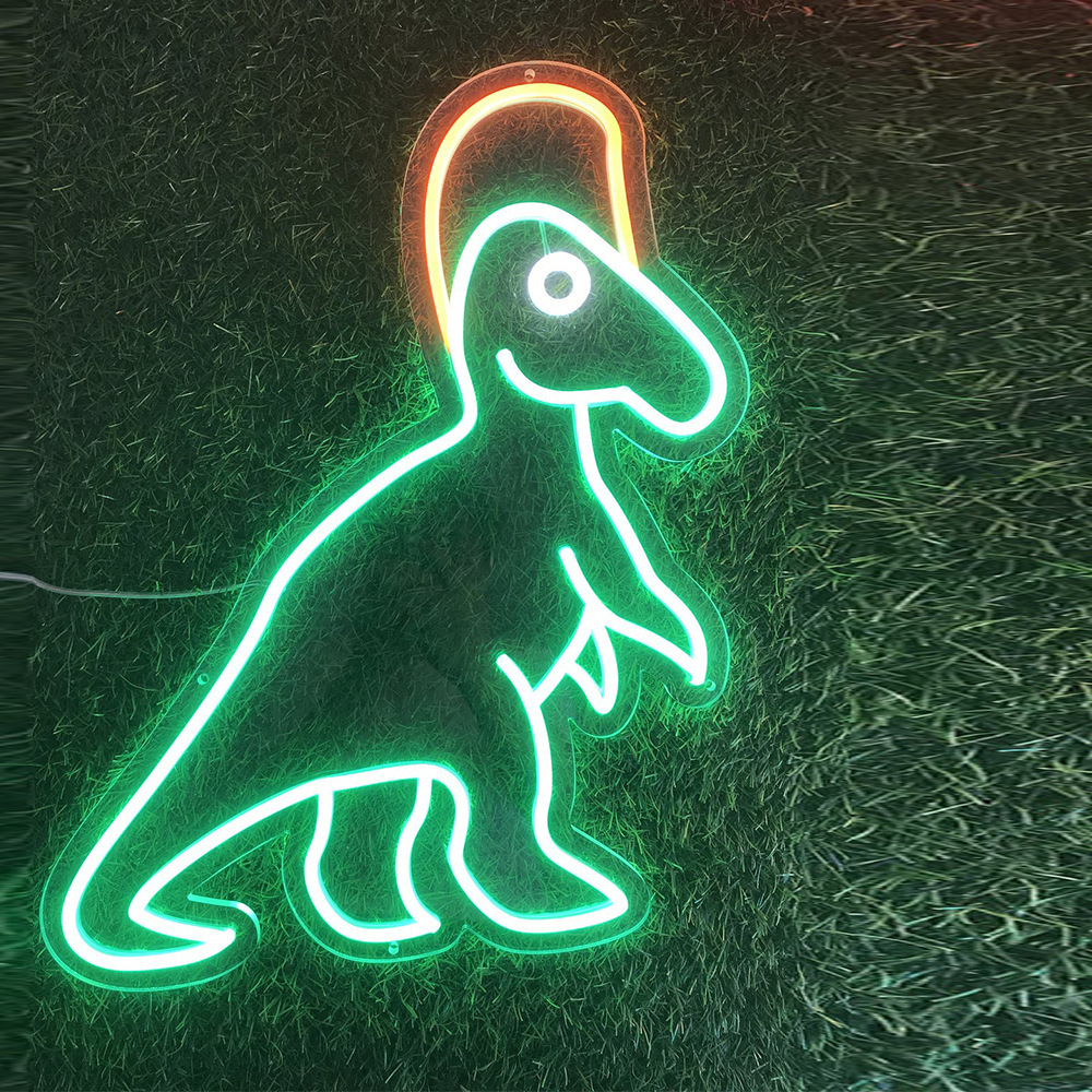 Khủng long Neon Helmets, quà sinh nhật trẻ em trang trí công viên ánh sáng, giáp ranh Amazon