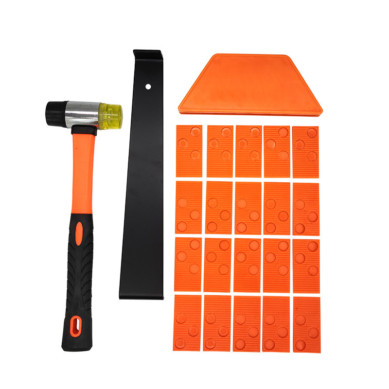 A brand-new wood floor installation tool with wood-enhanced flooring tool with hammer-back hook gaskets