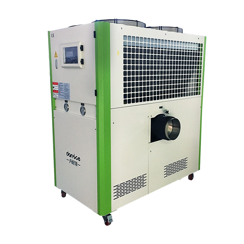 Industrial chiller, cryogenic chiller, low-energy cooler, automated, mobile, production line cooler.