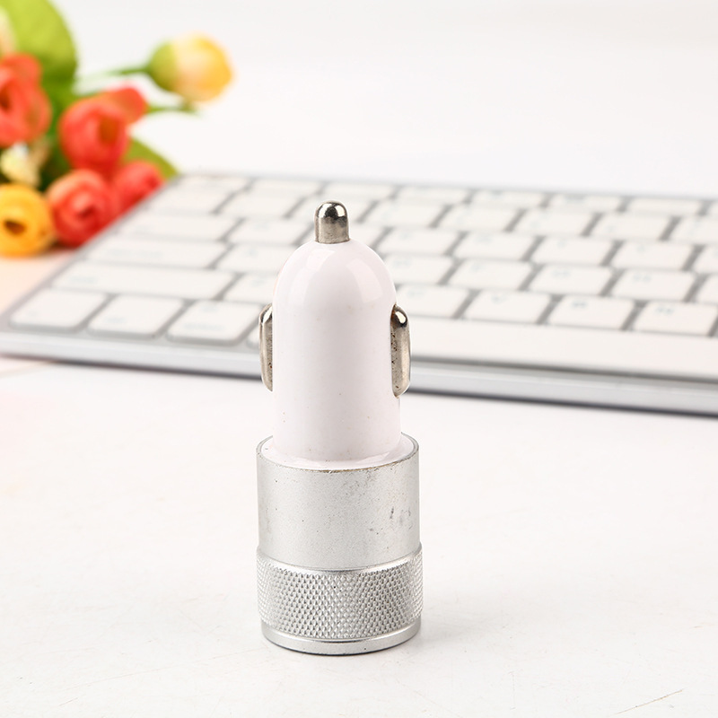 Aluminium hợp kim 2.1A sạc, sạc điện thoại di động, sạc kép, nạp điện 2 lần mới.