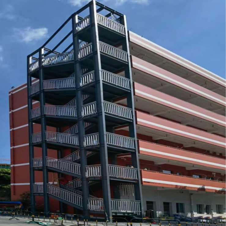 Cấu trúc thép của phòng trưng bày.