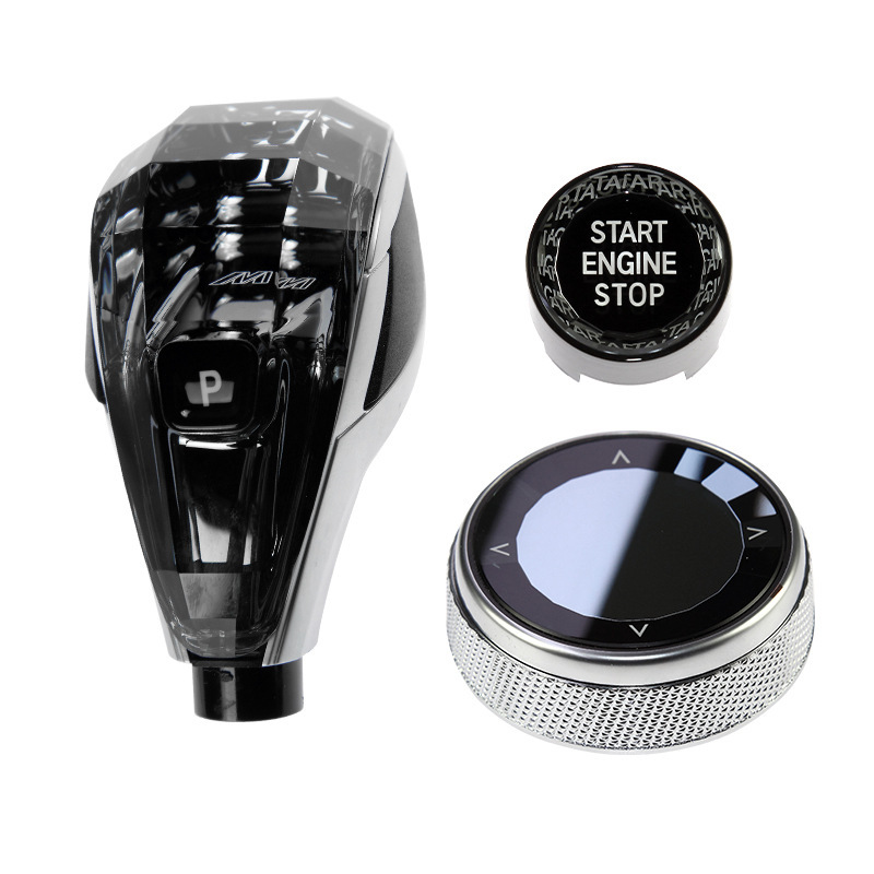 全系檔把三件套 3系5系車型水晶檔把頭123578XZ系改裝水晶排擋杆