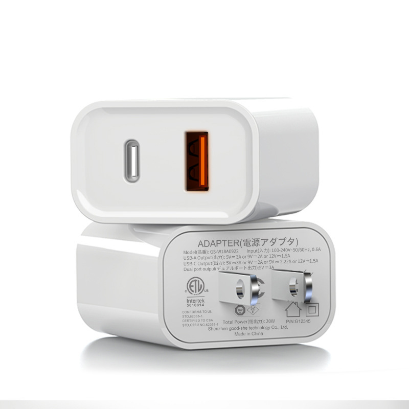 Nhật Bản pse chứng nhận bộ sạc 20w A+C ứng dụng vốn pd hai miệng cho bộ sạc điện thoại apple 8-15