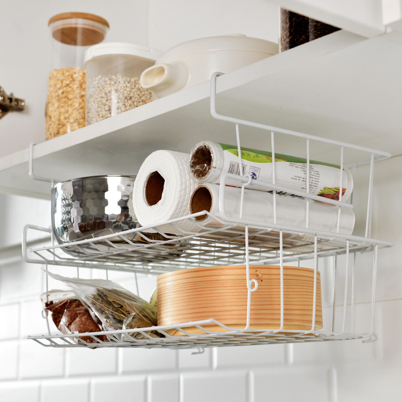 Một cái giỏ dưới tủ đựng đồ trong tủ đồ Daphne, một kệ cho bàn học sinh, đồ dùng nhà ở Nhật.