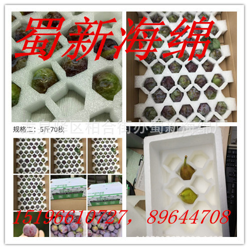 Plant supply of plum buffer fruit delivery foam/white pearl cotton plum pack