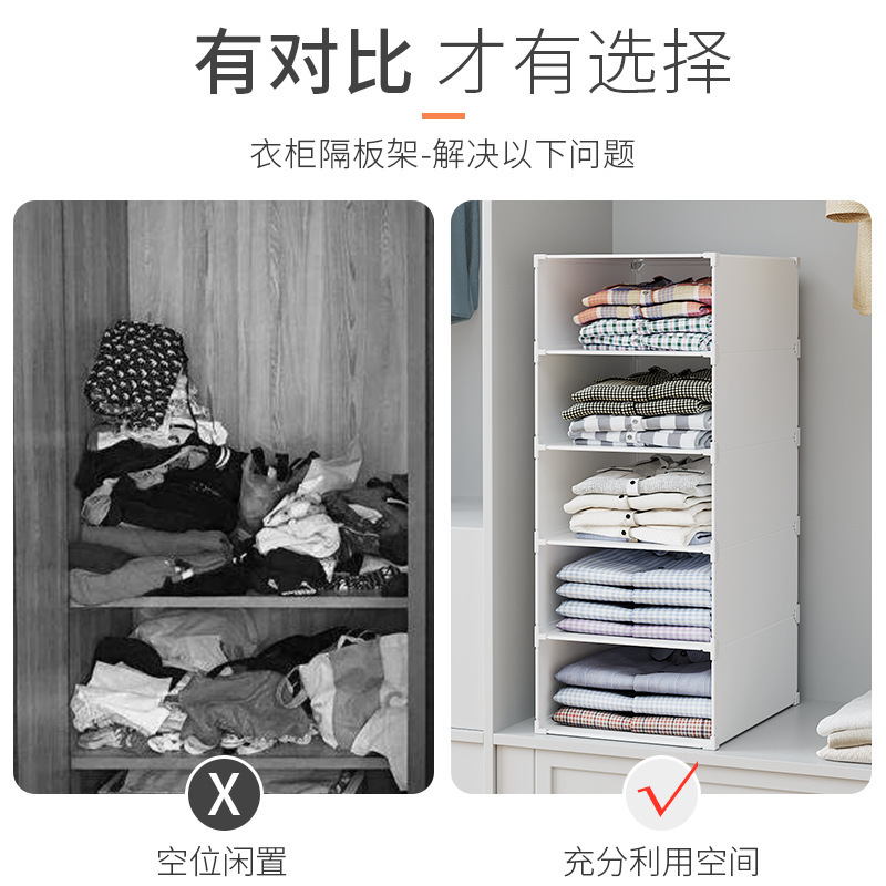 Clothes in closets, clothing compartments in compartments, school dormitories, distribution of plastics.