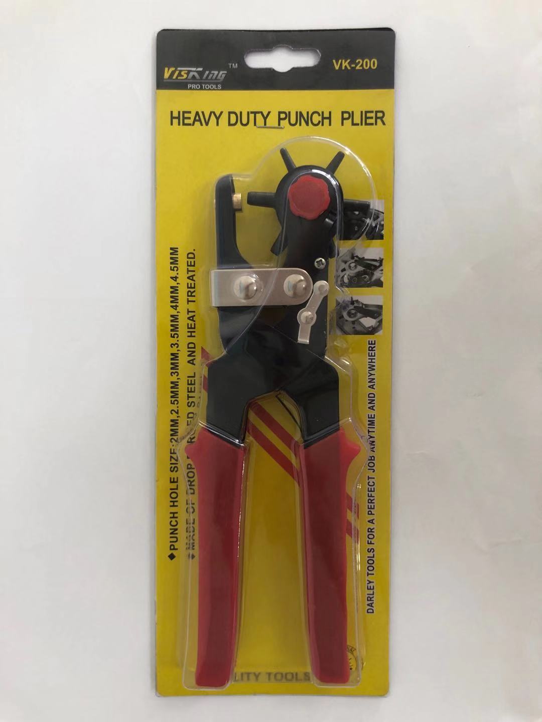 Heavy perforation pliers and belt holes