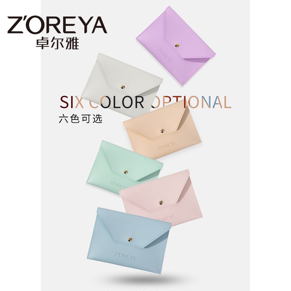 Zorya made-up tool brushes for 6-colour PU-envelope make-up tool for distribution.