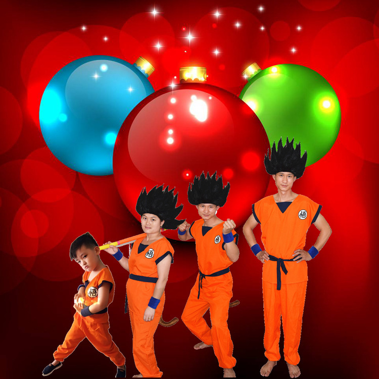 "Hallow's 7 Dragonball Mặt trời, COS trong Goku, bánh rùa con."