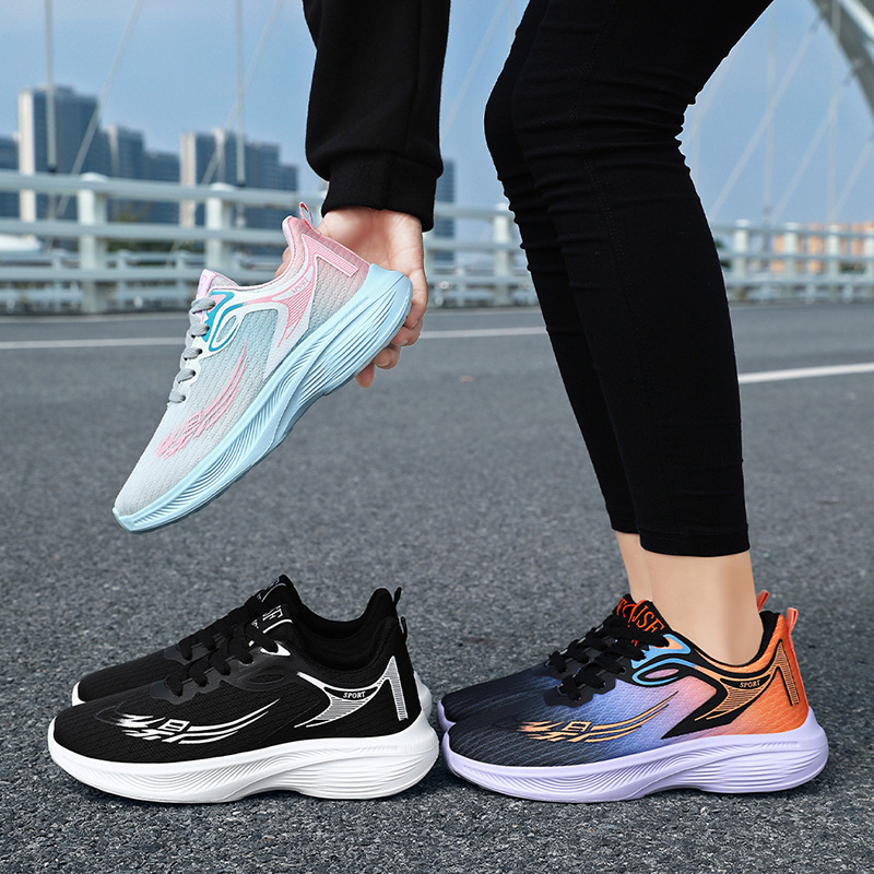 运动鞋女秋季新款跨境女鞋shoes软底轻便情侣款跑步鞋时尚休闲鞋