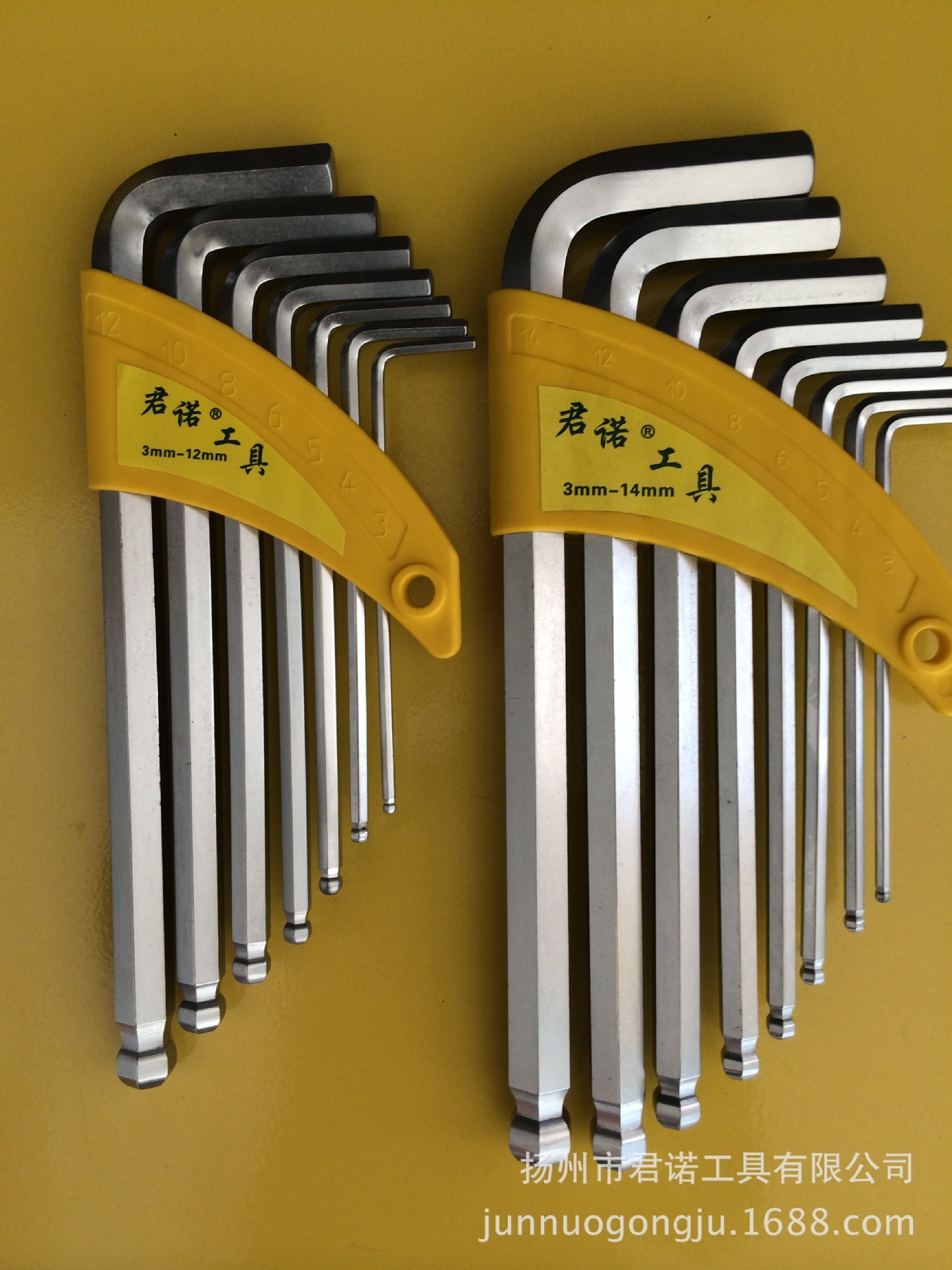 Günoll Tool Professionals, 40 RV plus long spherical plastic card set, straight for the six-point wrench.