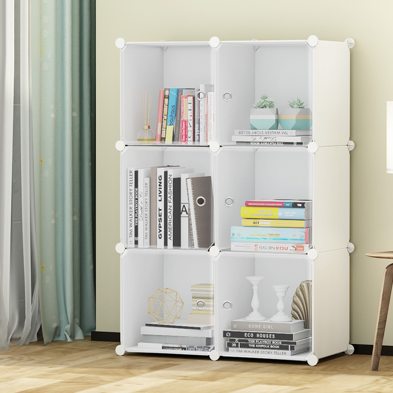 Bookcase free combinations of simple, modern-day items to open a cabinet with plastic simple dustproof shelves