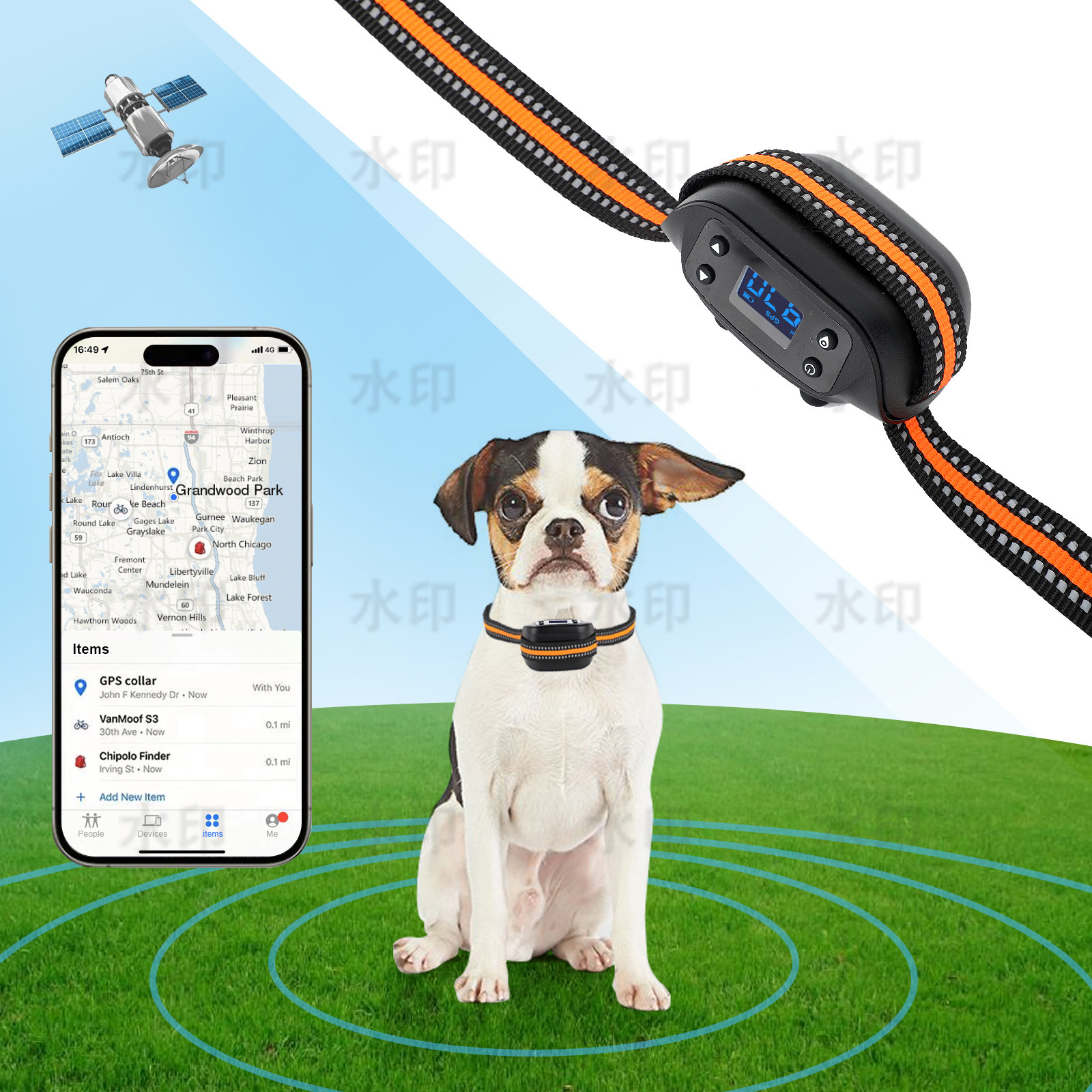 Trình tìm vị trí hàng rào GPS Gps đang tìm kiếm vị trí hàng rào điện tử