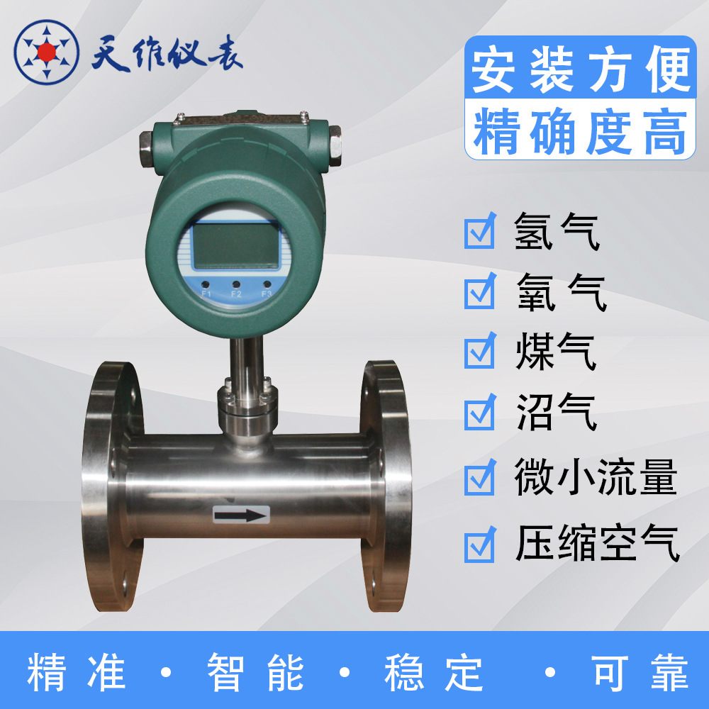 The LCD shows thermal gas mass flow meters, constant temperature differentials, gas measurements, splits, integrated.