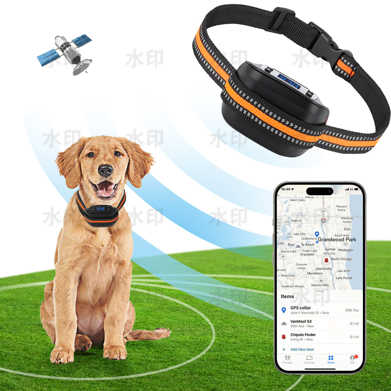 Trình tìm vị trí hàng rào GPS Gps đang tìm kiếm vị trí hàng rào điện tử