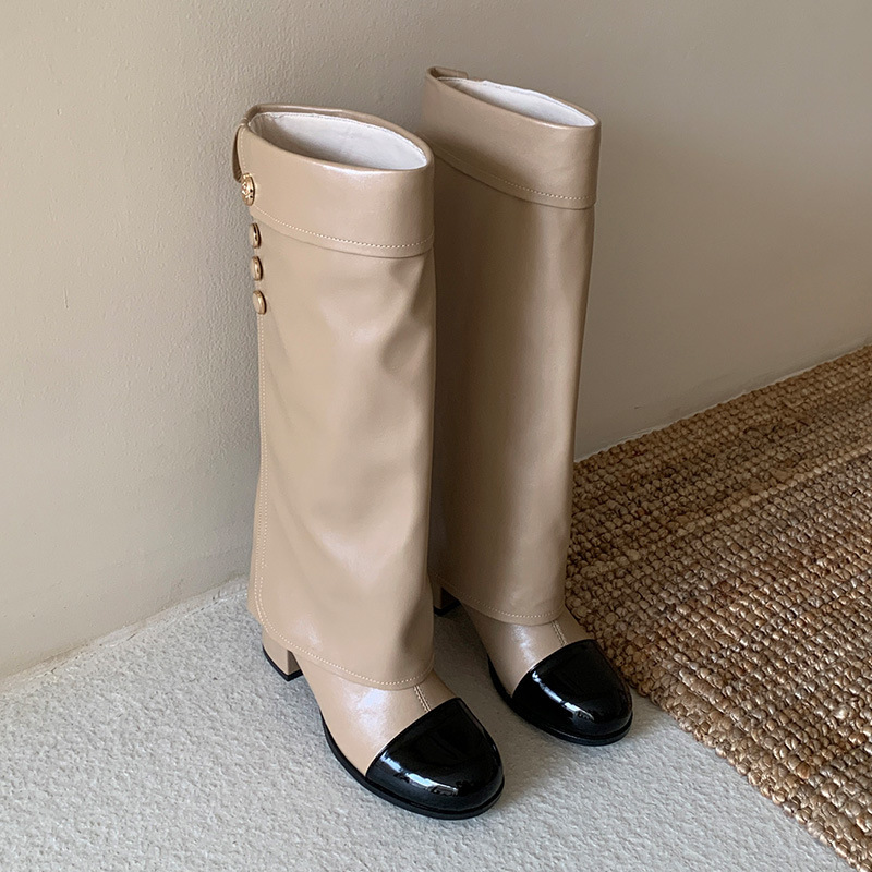 French little fragrances with coloured knights' boots and high-cooled boots.